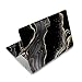 Laptop Skin Sticker Decal,12" 13" 13.3" 14" 15" 15.4" 15.6 inch Laptop Vinyl Skin Sticker Cover Art Protector Notebook PC (Free 2 Wrist Pad Included), Decorative Waterproof, Black Golden Marble