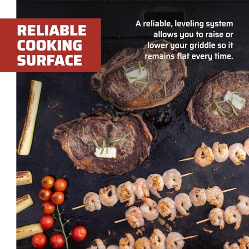 Image of Camp Chef Gridiron 36 - Outdoor Griddle Grill with Flamethrower Ignition & Hidden Grease Catcher - Premium Flat Top Grill for Outdoor Cooking