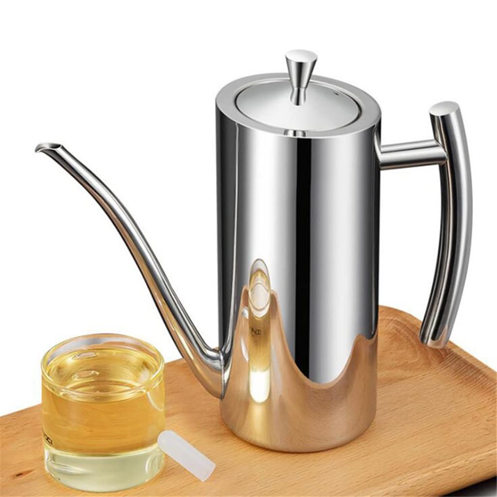 Bottiglia di olio d'oliva in acciaio inox Bollitore Aceto Dispenser Salsa Condimento Can CAN POTS Accessori da cucina con contenitore