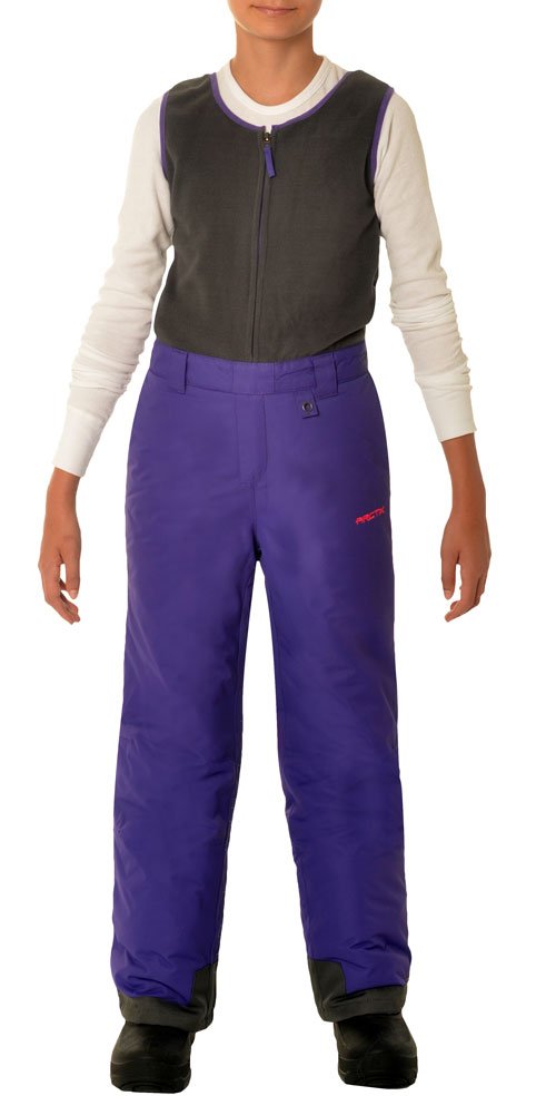 Arctix Kids Limitless Fleece Top Bib Overalls, Purple, X-Small