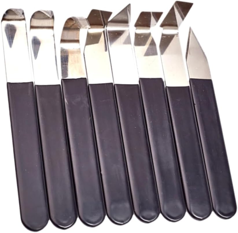8pcs Stainless Steel Clay Sculpture Tool Kit for Pottery