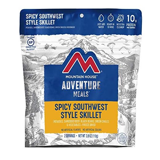 Mountain House Spicy Southwest Style Skillet | Freeze Dried Backpacking & Camping Food | 2 Servings | Gluten-Free
