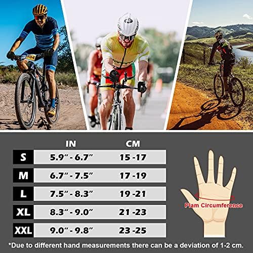 Grebarley Cycling Gloves, Mountain Bike Gloves, NonSlip and Shock