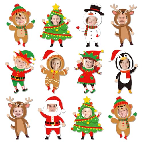 Décorations de Noël en carton prêtes à coller pour animer vos ateliers sans matériel - 2