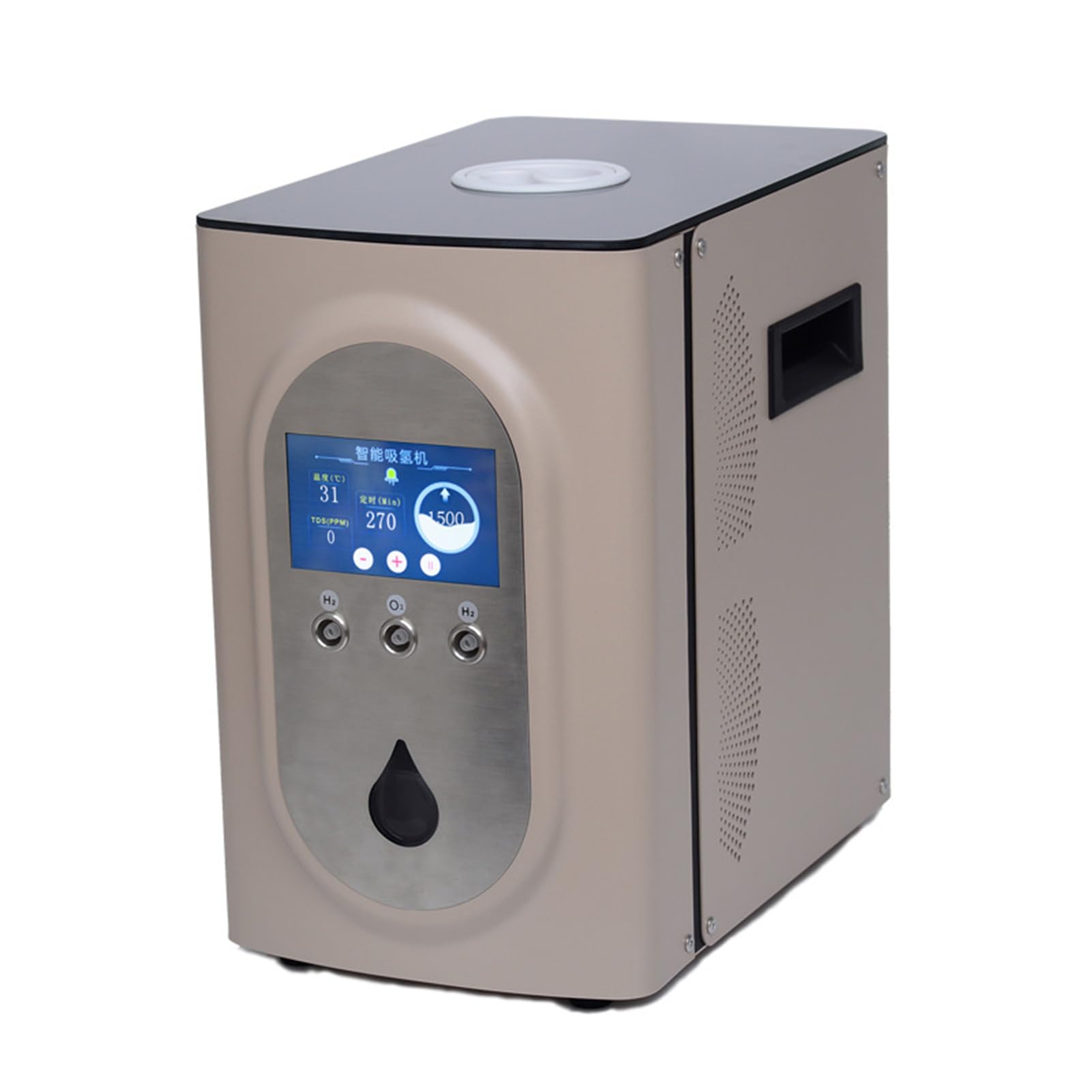 Inhalator wodoru, generator wodoru, H2 inhalacji z SPE/PEM, 99,99% wysokiej czystości, H2, generator wody wodór niski poziom hałasu, przepływ i czas regulowany pa