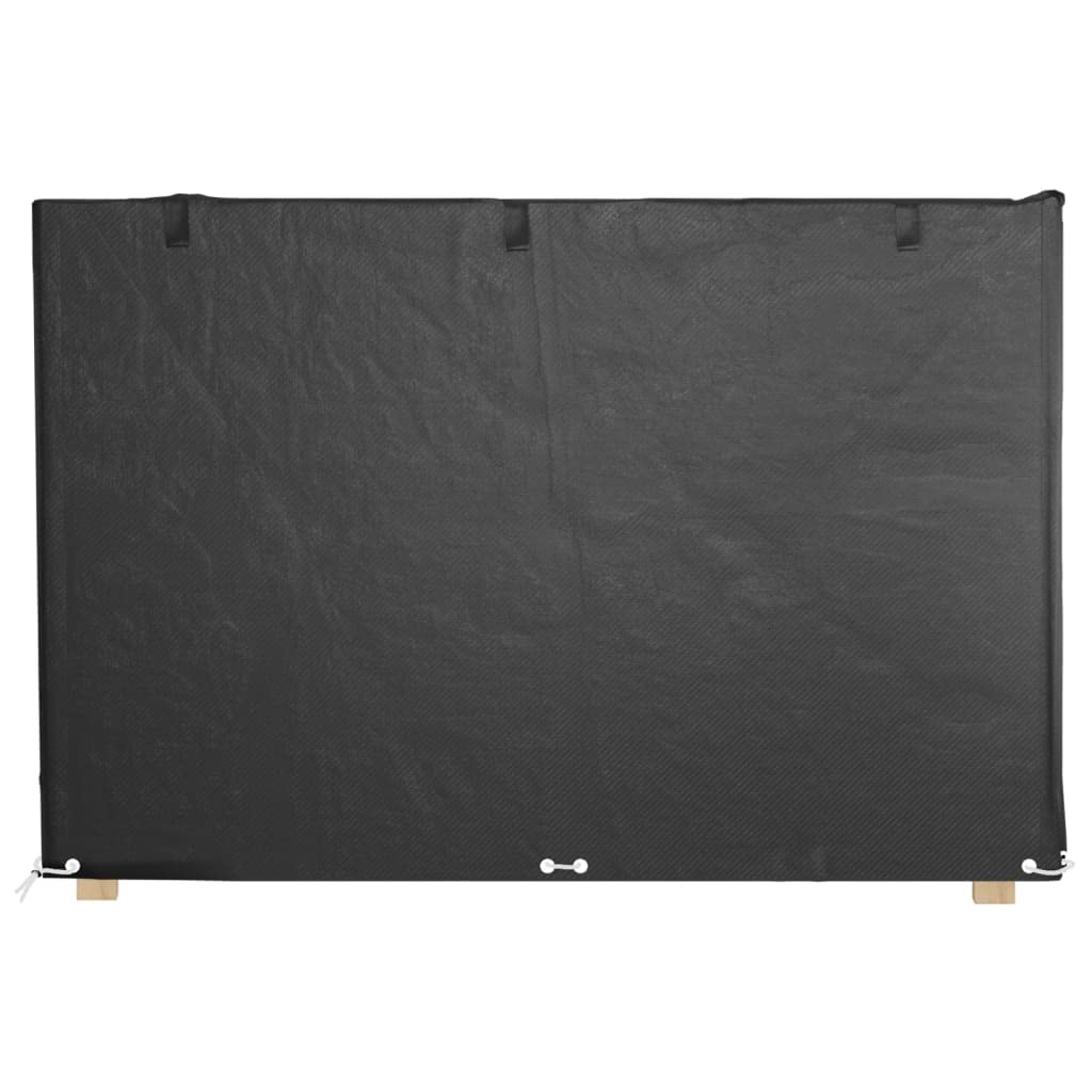Homgoday Housses de balancelle 2 pcs 12 œillets 215x150x130/150 cm PE