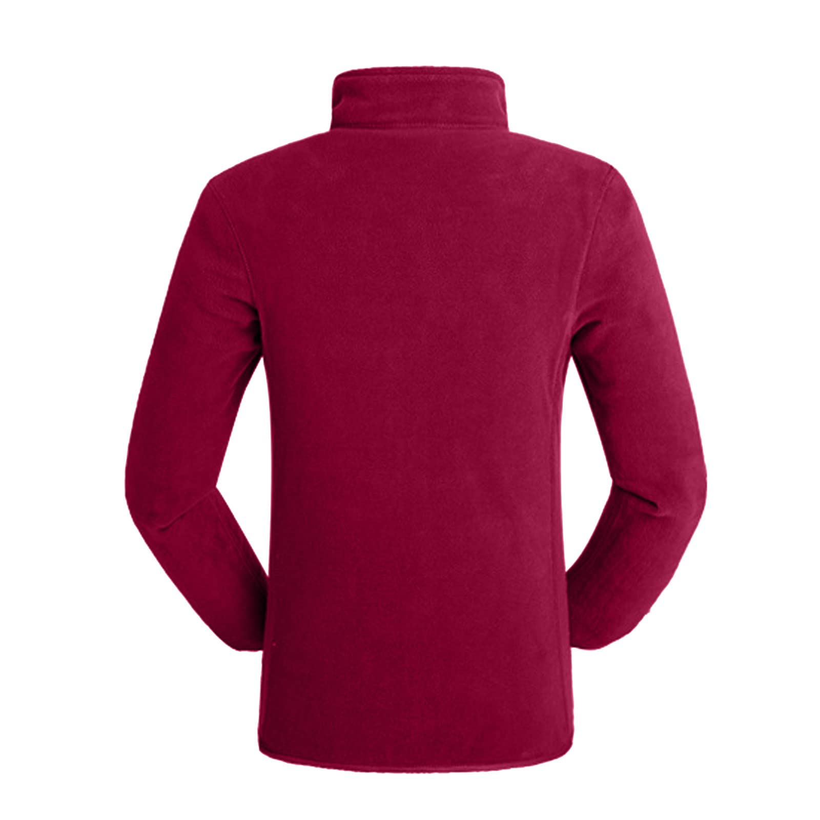 Polaire Homme Veste Sweatshirt Chaude Manches Longues Hiver Zippé Blouson Fleece Gilet avec Poches De Randonnée Jacket