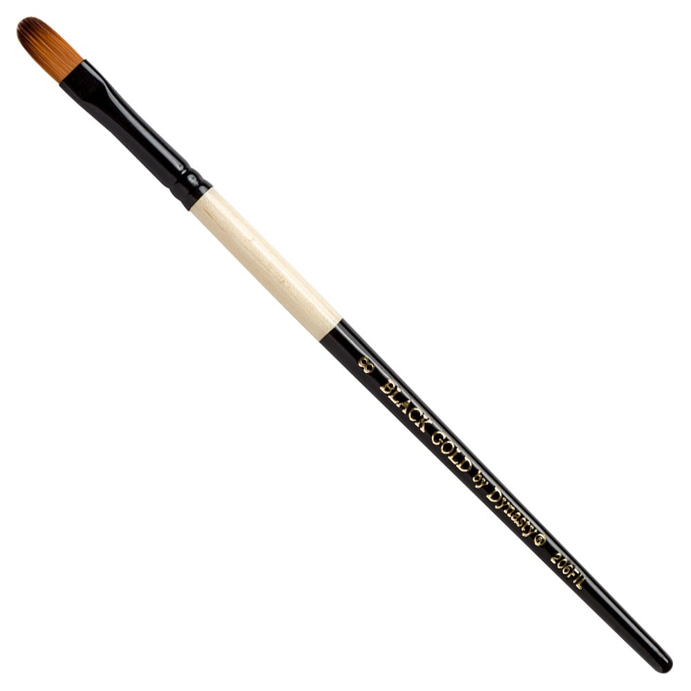 DynastyBlack Gold Synth Sable 206 Filbert 8