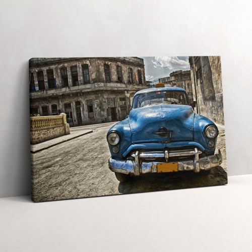 Voiture ancienne classique sur toile pour sublimer l'ambiance d'un bureau ou salon