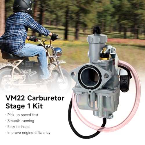 Image of FVRITO Mini Bike 212 Carburetor VM22 Carb Kit for Predator 212cc 196cc 224cc Coleman CT200U BT200X CT200U-EX RB200 KT196 Go Kart Massimo Baja Warrior Heat MB200 Performance Parts Stage 1 Kit Rainbow