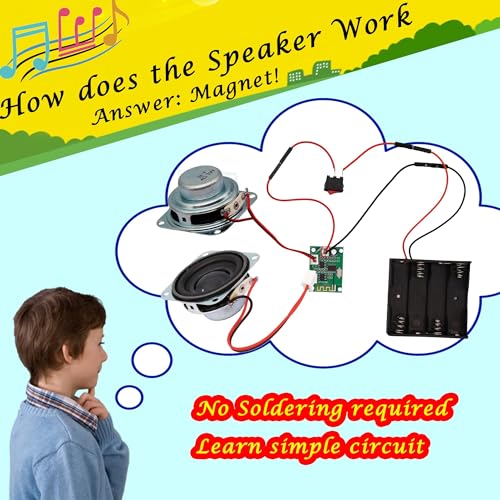 image for CYOEST Building DIY Bluetooth Speaker Kit,Stem Projects for Kids Ages 