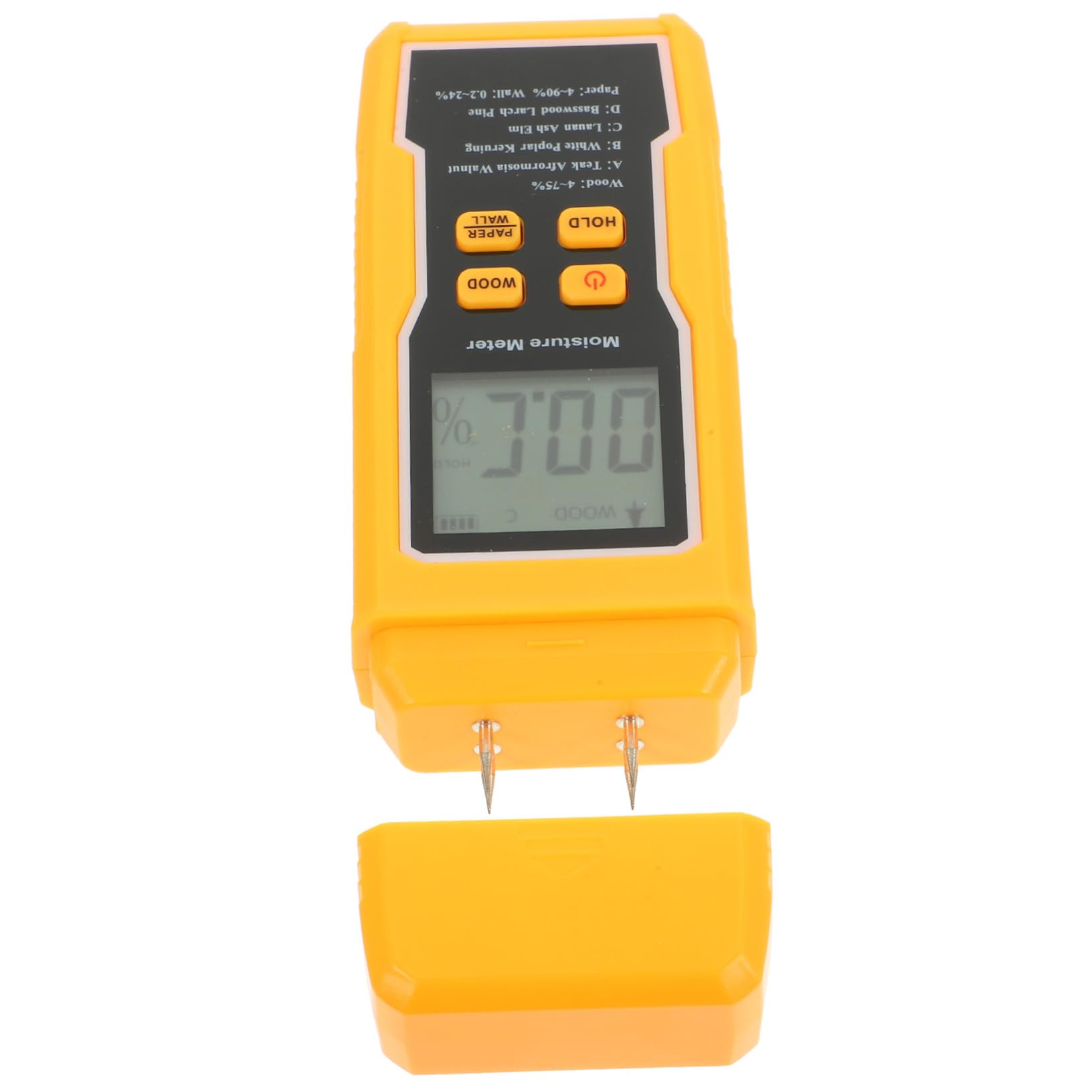 KALLORY Wood Moisture Tester Lcd Screen Digital Moisture Meter for Wood Floor Paper Dampness Detector for Builders