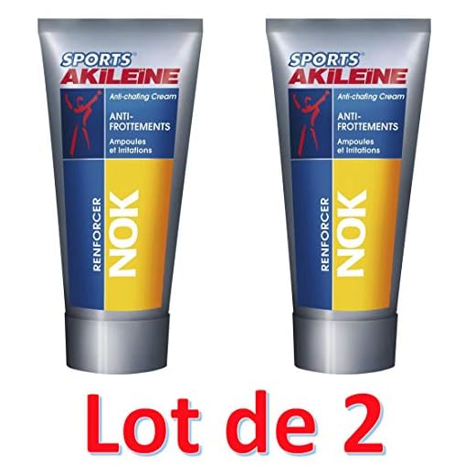Akileine - Nok Sports antifricción (75 ml, 2 unidades)
