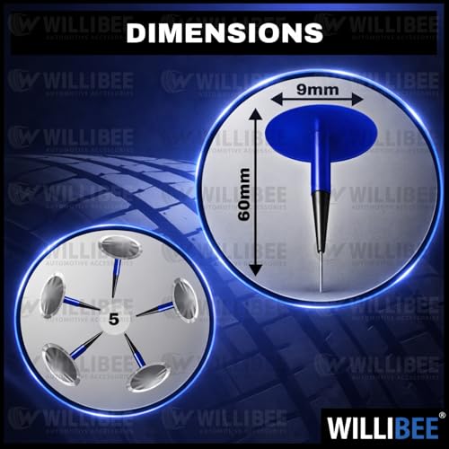 Image of WILLIBEE 5 Pcs Mushroom Plug Tubeless Tyre Puncture Repair Kit for Bike & Car | Tire Puncher Repair Patches (5 Pcs, (60 x 9mm))