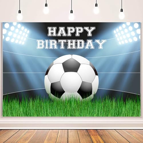 Fondo Fotográfico Decorativo para Fiesta de Fútbol 7x5 ft miniatura 2