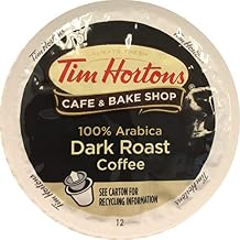 Tim Hortons Single Serve Coffee Cups, Dark Roast, 72 Count Packaging May Vary
