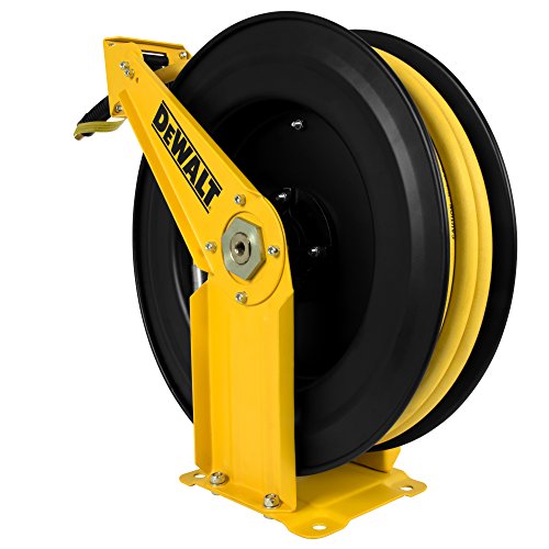 Dewalt Dxcm024-0343 Double Arm Hose Reel With 3/8” X 50’ Premium Rubber Hose #TOP2