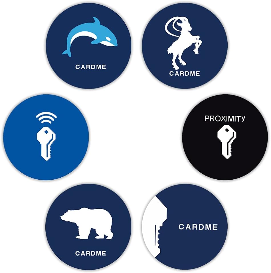 RexID Rewritable 125KHz Blank Phone Sticker Tag Working with RexID Programmer for Flexible Programming of Different Custom Formats,Facility Codes,and ID Range for On-Demand Production (10Pack)