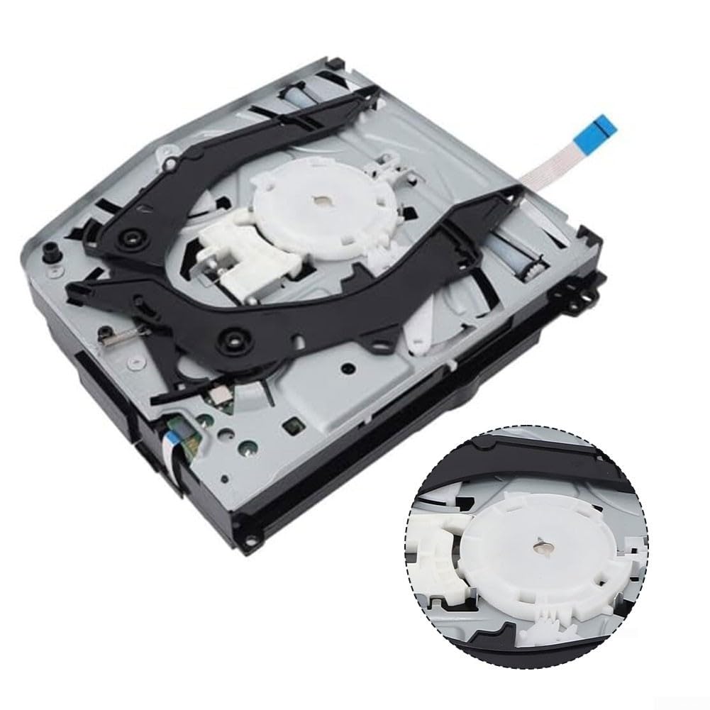 Für Ps4 Slim Cuh-2215b Diskettenlaufwerk Reparatur Komplettset Mit Laufwerksplatine Silber Schwarz Weiß Ersatzteil Für Optisches Laufwerk Konsolenreparatur Kit Inklusive Werkzeug Montageanleitung