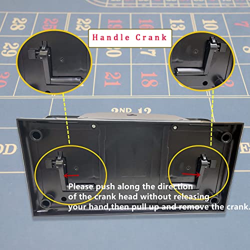 Sanzheng Card Shuffler 2 Deck, Playing Card Shuffler Manual For Uno Blackjack Texas Holdem Poker Home Card Games, Hand Cranked Card Shuffling Machine (Black) #TOP6