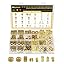 Siptenk 255PCS Brass Compression Sleeves Ferrules Inserts Nuts Fittings ...