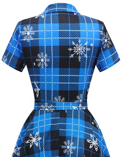 Image of Wedtrend Women's Vintage Tea Dress, Short Sleeve Cocktail Party Dress Work Church Casual Dress