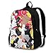 Monokuma - Mochila escolar con doble compartimento para estudiantes de 16,5 pulgadas, apta para niños y niñas, escuela, universidad, viajes al aire libre