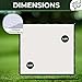 KHAMPA Golf Impact Screen Golf Simulator Impact Screen Projection Screen - Use with Simulators - Durable Grommets on 3 Sides - Reinforced Black Border - [9'10