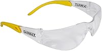 DEWALT DPG54-1C Protector Safety Glasses - ANSI Z87.1+ Impact Rated, Lightweight Universal Fit, Flexible Temples, Clear UV Lens