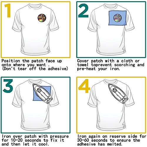 Addones 6 Pieces Cartoon American Superhero Iron On Sew On Embroidered Patch For Jackets Backpacks Jeans And Clothes Badge Applique Sign Motif Decal #TOP7