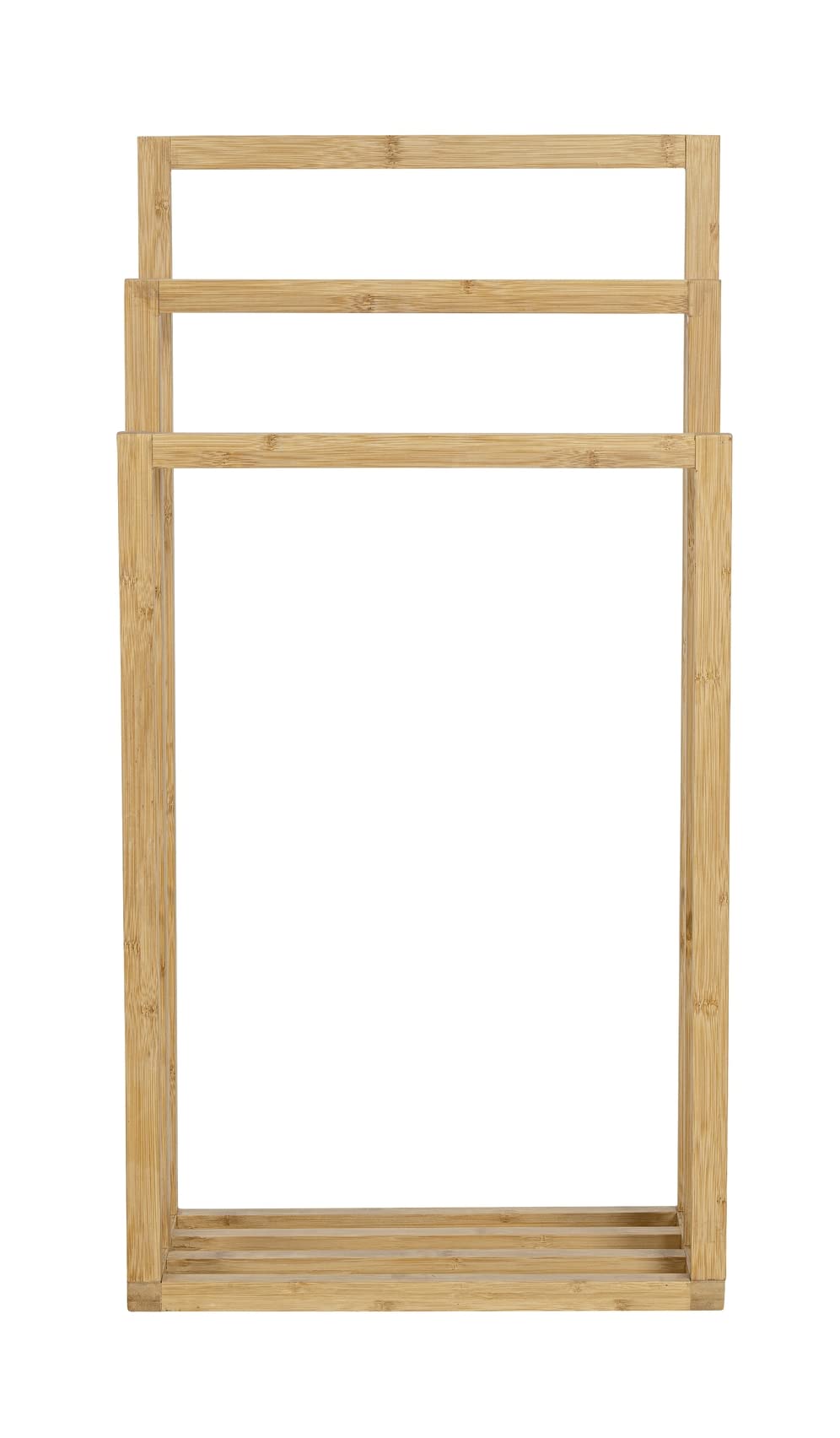 Wenko Portasciugamani in Bambù con 3 Aste per Riporre Gli Asciugamani, 42.5 x 82 x 23.5 cm, Naturale
