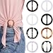 Plastic Round Elegant Tee Shirt Clips, Scarf Clips, 2 Inches, 8 Colors, 16 Pieces (Color A, Size A)