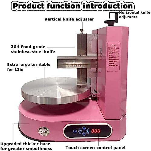 Herramienta automática de alisado de pasteles, alisador de glaseado ajustable para una crema de mantequilla y fondant perfectos, raspador esencial para hornear para decoración profesional de pasteles