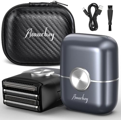 Mini Máquina de Afeitar Barba con Funda de viaje [2026 New] Afeit...