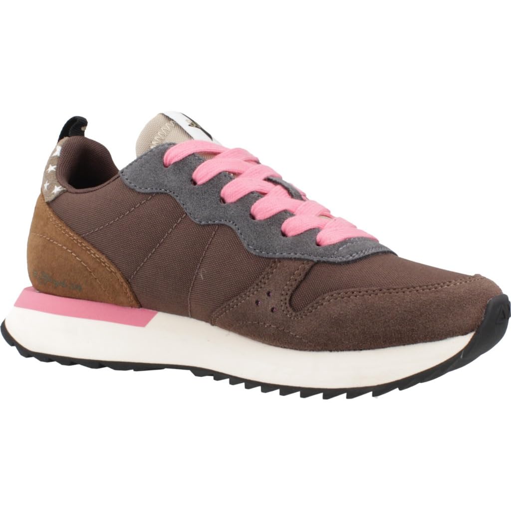 SUN68 Donna Sneakers Basse Z45216 Poliestere Marrone 36