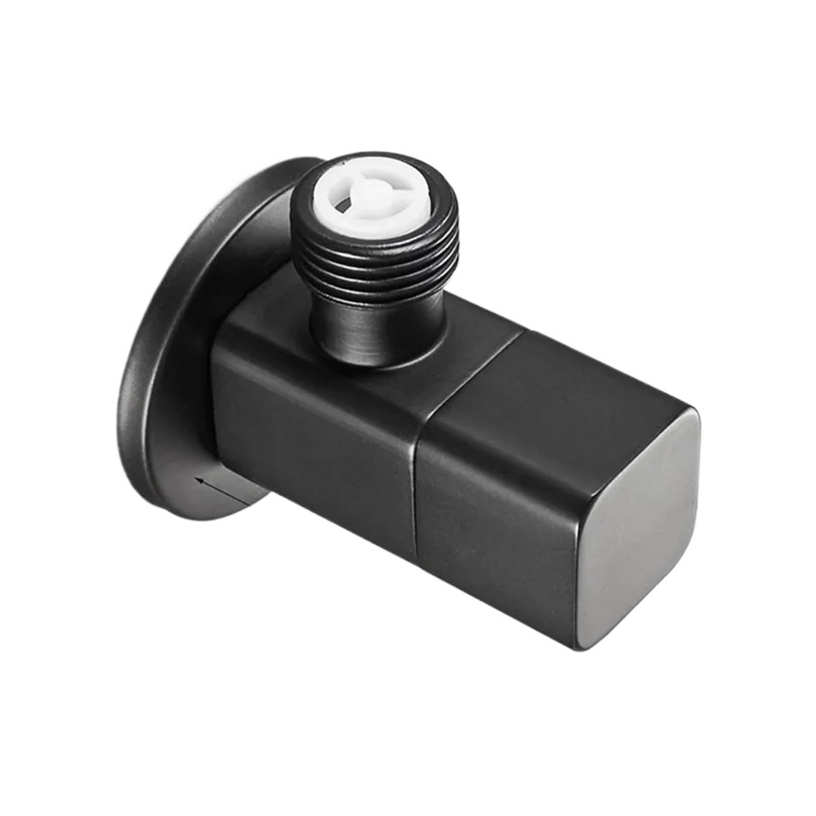 Bvhisehp A Black Brass Universal Ngle Valve Hot Cold Water Control Stop Valve(A)
