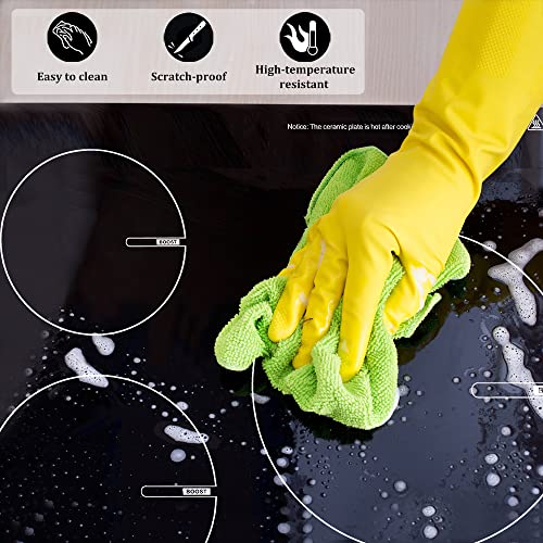 Induction Cooktop, Ecotouch 3 Burners Built-In Induction Cooker, Smoothtop Vitro Ceramic Surface Electric Cooktop 24'' With Booster Burner Indh630B #TOP5