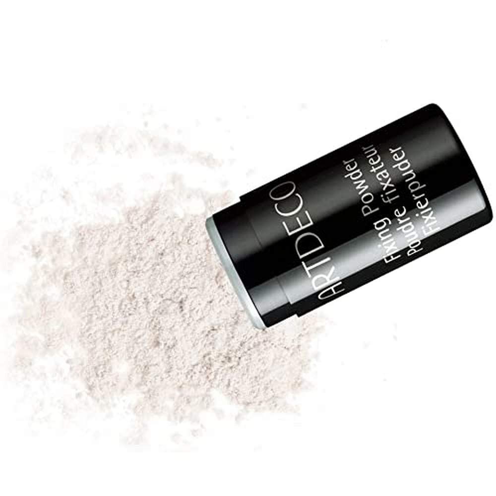 ARTDECO Fixing Powder Caster - Transparent Loose Setting Powder - Mattifies Makeup, Sets Cream Products - Ideal for Oily Skin - Dermatologically Approved - 0.35 Oz