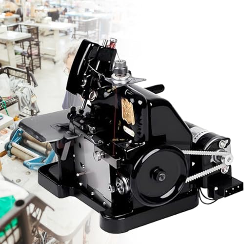 Industrial Serger Sewing Machine with Adjustable Stitches