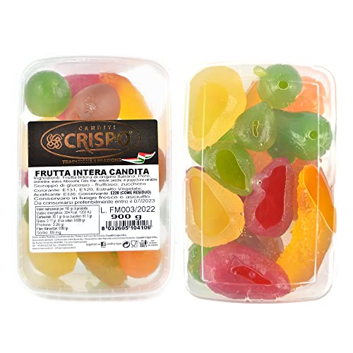 GR 900 Frutta Intera CANDITA Ideali per LA Decorazione E Realizzazione di Dolci, PANETTONI, CASSATE E Gelati