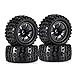 Produktbild HONG YI-HAT 4 stücke 1:10 120x70x12mm Räder mit Reifen geeignet für HSP WLToys ZD Racing HPI Redcat LRP 1/10 Monster Truck RC Autoteile Ersatzteile