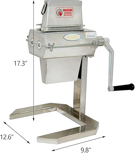 Vista 11 de Hakka - Ablandador de carne comercial, máquina ablandadora manual de carne, acero inoxidable, 7 pulgadas de ancho, 37 cuchillas, herramienta