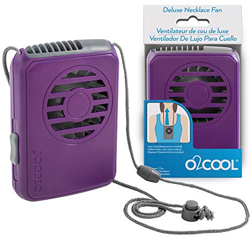 O2COOL Deluxe Necklace Fan Adjustable Lanyard Wearable Purple 2-Pack by O2COOL - Used condition - Image 6