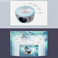 Vista 4 de Mini proyector LED G320 Vídeo Beamer Soporte 1080P Pantalla de sincronización USB Smartphone Niños Projetor Home Theater PK YT200 Fácil de usar C