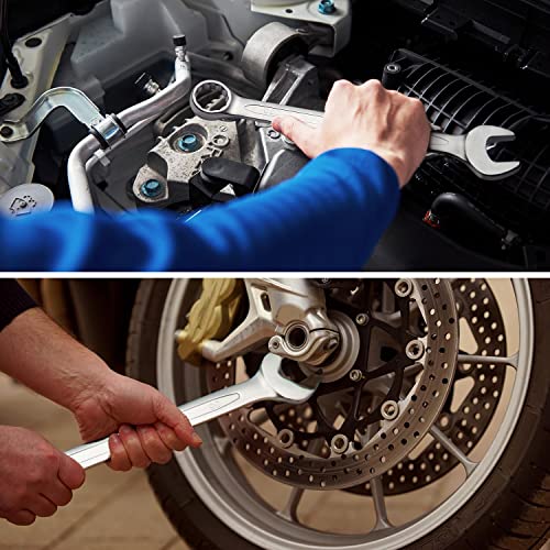 Image of Jetech 36mm Combination Wrench, Metric 12-Point Chrome Vanadium Steel Spanner, Industrial Grade with 15-Degree Offset, Sand Blasted Finish, Heat-Treated Forged Tool