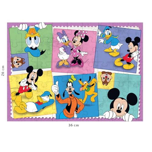 Puzzle 45 pièces : Lunivers colore de Mickey Disney Mickey Mouse Ravensburger Nathan - vue 5