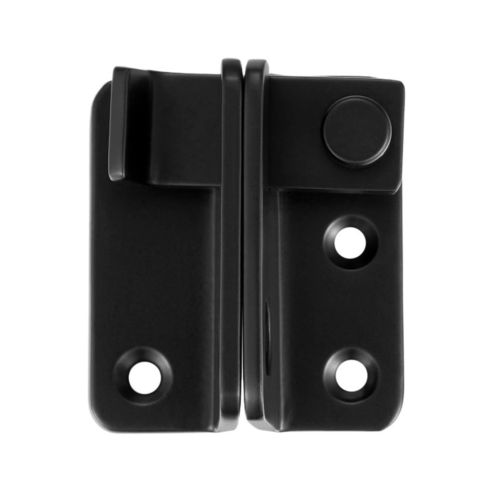 Hgbflty Black-Right Open Garden Gate Lock Stainless Steel Left/Right Flip Latch,Padlock Gate Latches Slide Bolt Safety Door Lock Catch For Barn Fence Window Cabinet(Black-Right Open)