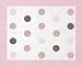 Pink and Brown Mod Dots Accent Floor Rug
