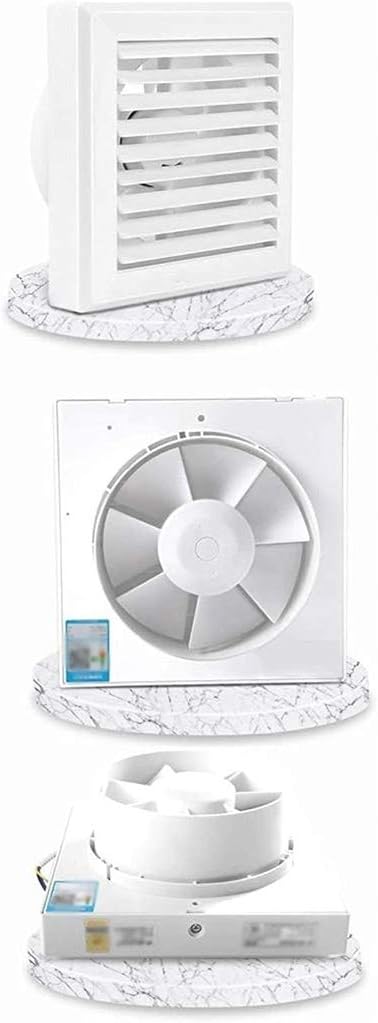 Wall-Mounted Exhaust Fan，4,Room-to-Room Ventilation Fan, Plastic White Square Exhaust Fan, Mute