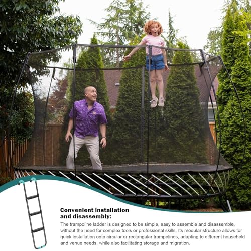 Échelle de trampoline universelle 2 3 marches acier robuste extérieur - 6